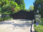 Stars line the iron entrance gate to Ringo Starr's home, Beverly Hills, CA